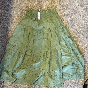 Francesca's Collections Sage A-Line Skirt